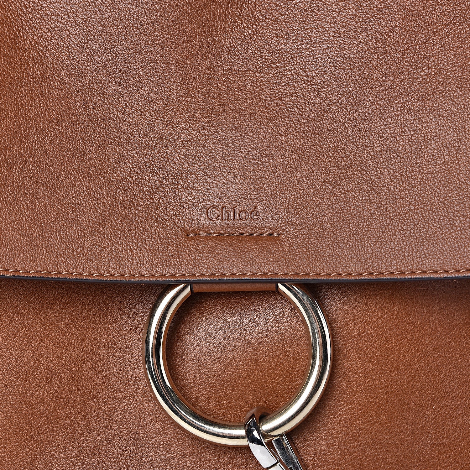 Chloe Calfskin Medium Faye Day Shoulder Bag Tan 12 of 12