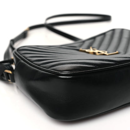 Saint Laurent Calfskin Matelasse Monogram Lou Camera Bag Black 9 of 10