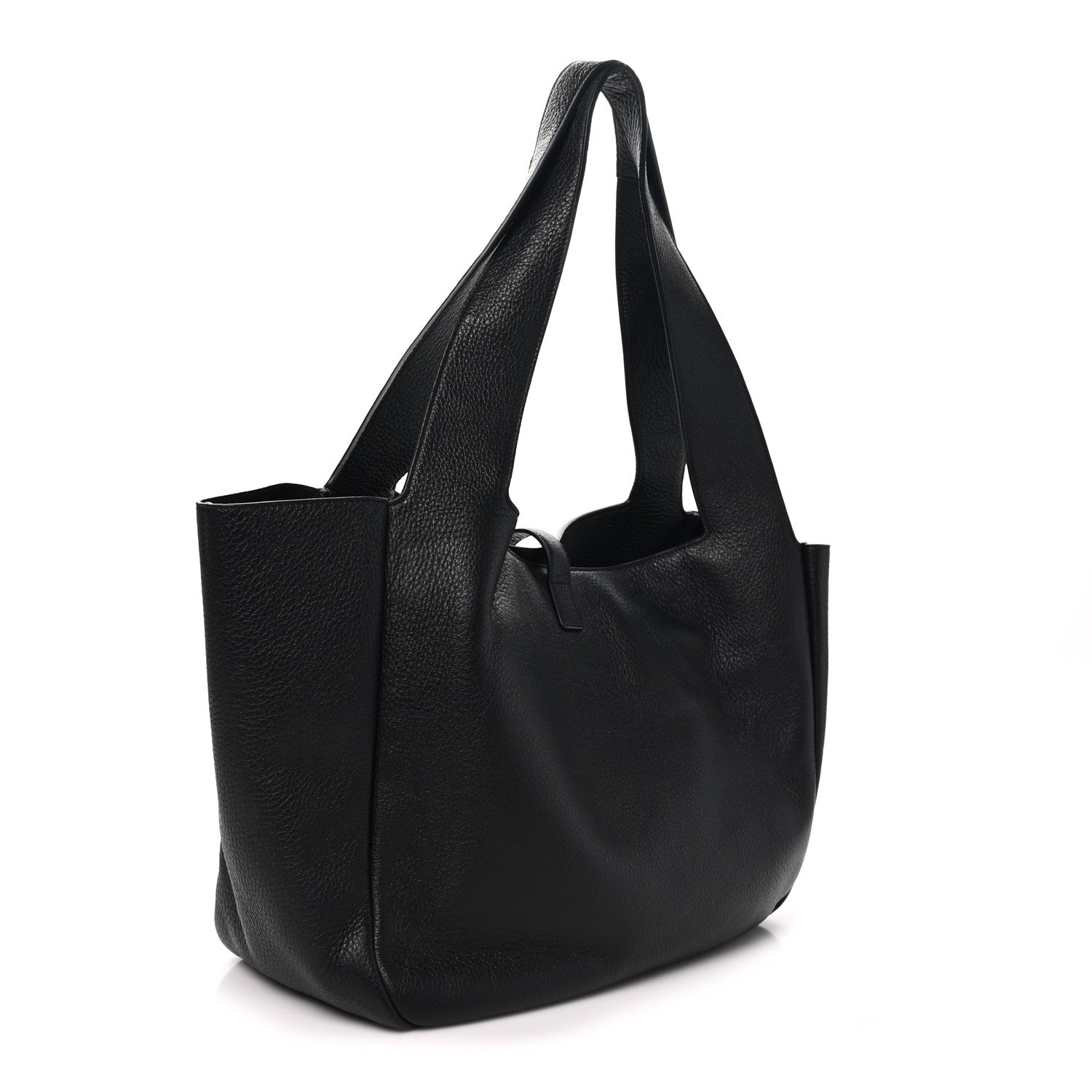 Saint Laurent Grained Deerskin Bea Tote Black 3 of 9