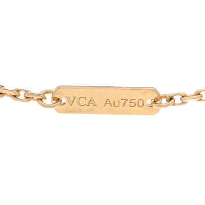 Van Cleef & Arpels 18K Yellow Gold Trace Chain Necklace 4 of 6
