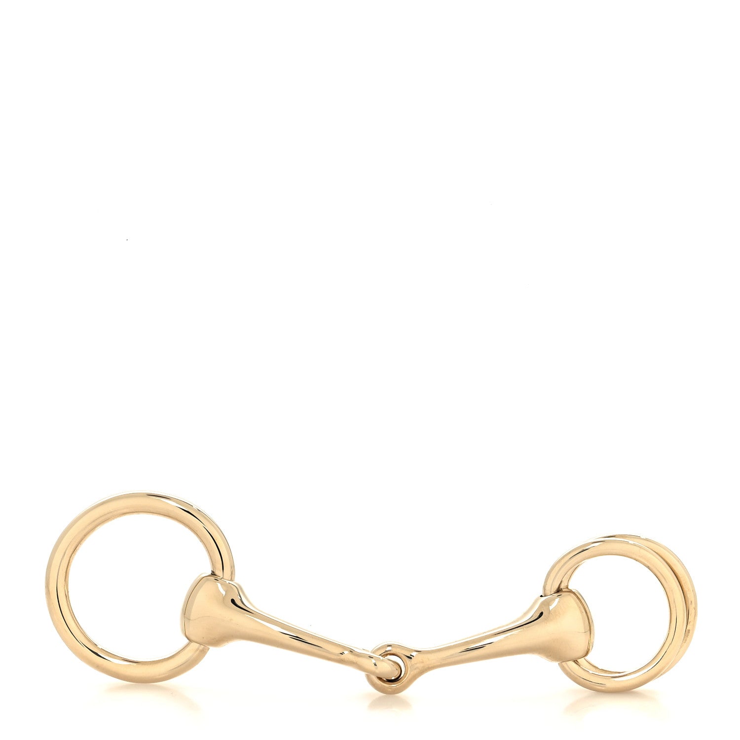 Hermes Permabrass Mors Scarf Ring Gold 1 of 4