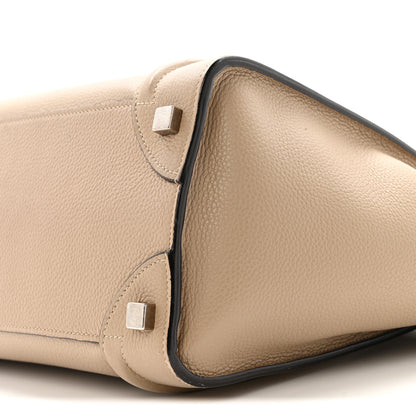 Celine Drummed Calfskin Micro Luggage Dune 11 of 17