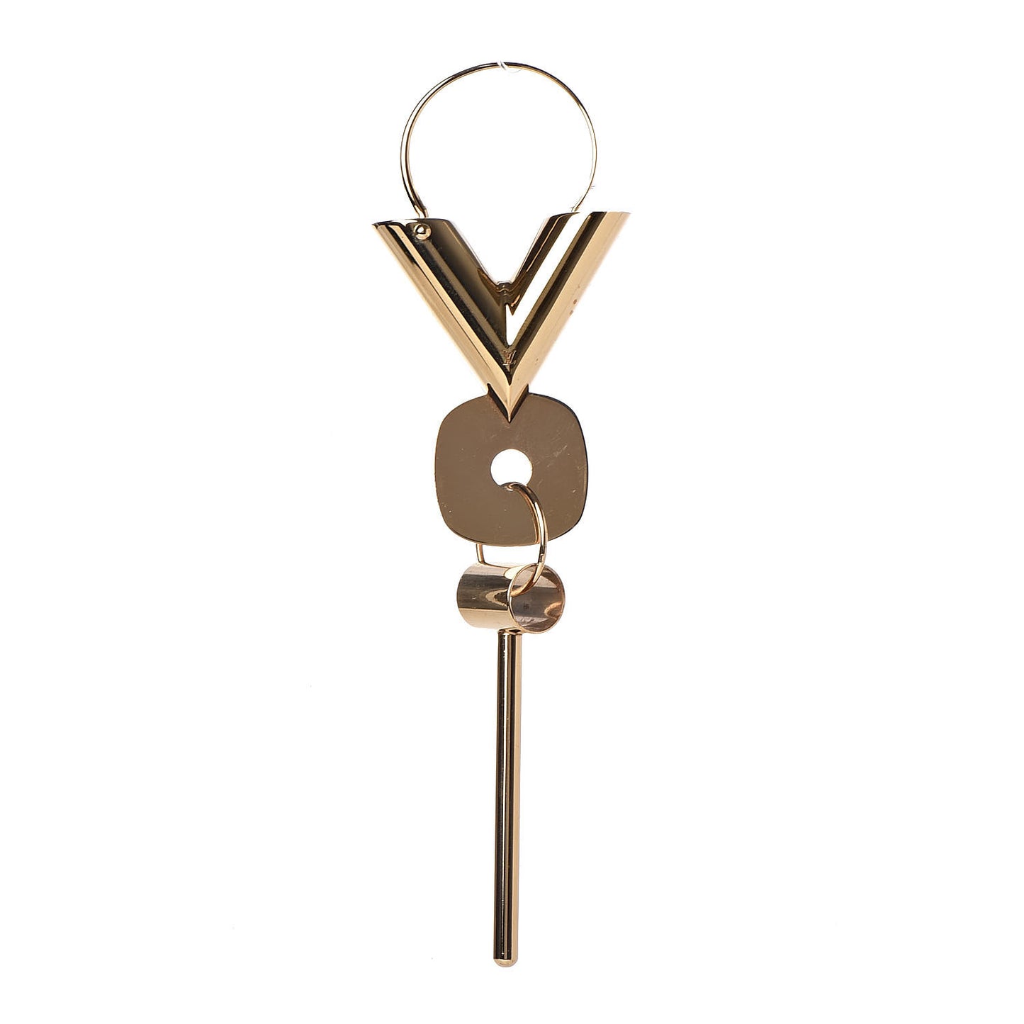 Essential V Single Hoop Earring Gold