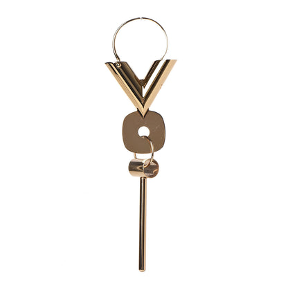 Louis Vuitton Essential V Single Hoop Earring Gold 1 of 5