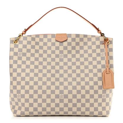 Louis Vuitton Damier Azur Graceful MM Rose Ballerine 1 of 11