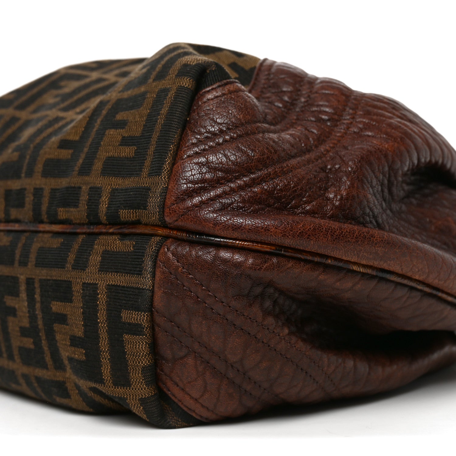 Fendi Zucca Nappa Nuvolata Vitello Tortuga Spy Tobacco Moro 11 of 11