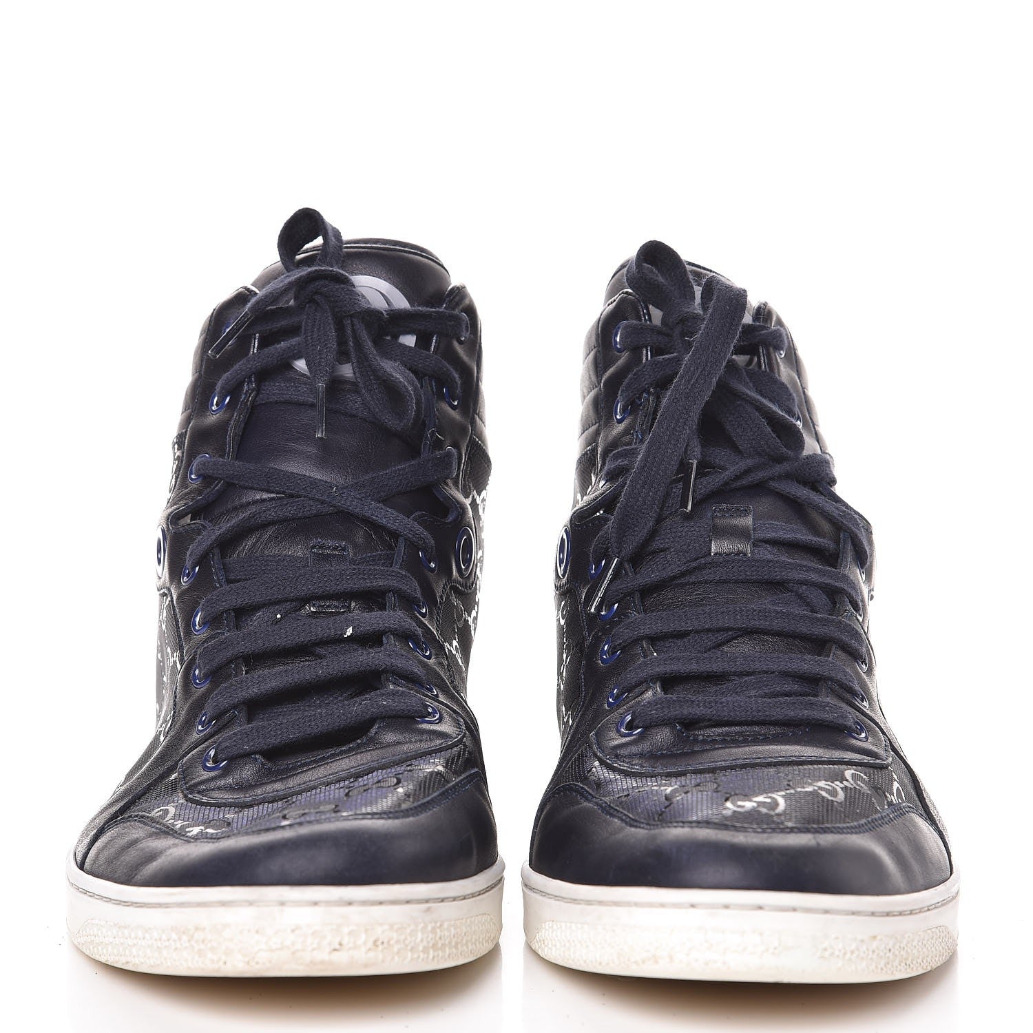 Gucci Imprime Monogram Mens Coda High Top Sneakers 11.5 Blue 2 of 18