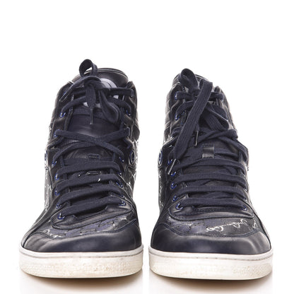 Gucci Imprime Monogram Mens Coda High Top Sneakers 11.5 Blue 2 of 18