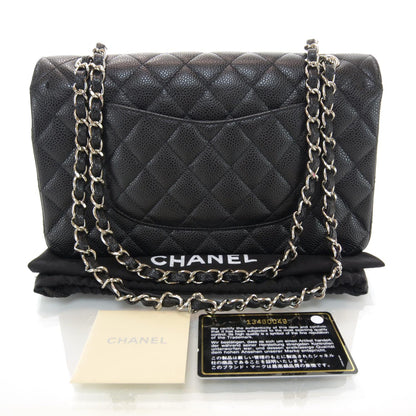 Chanel Caviar Quilted Medium Double Flap Black 3 of 9