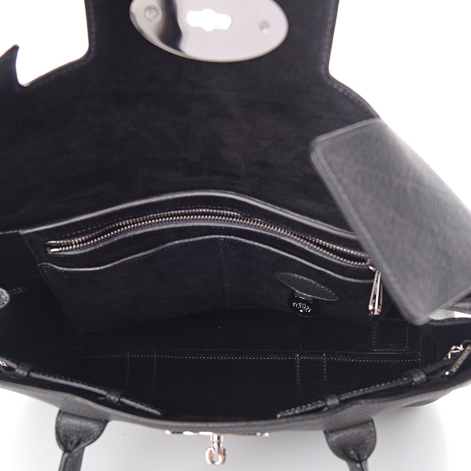 Mulberry Pebbled Calfskin Bayswater Graphite 4 of 7