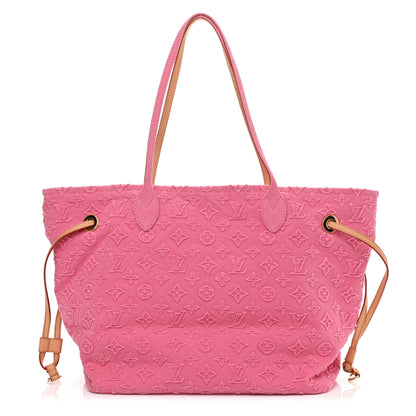 Louis Vuitton Monogram Denim Neverfull MM Rose 1 of 9