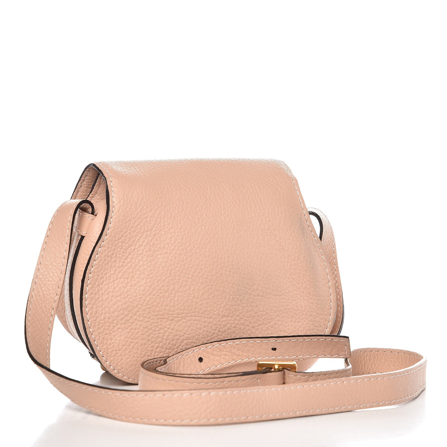 Chloe Calfskin Mini Marcie Round Crossbody Bag Blush Nude 3 of 8