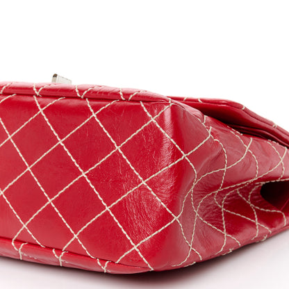 Chanel Calfskin Wild Stitch 2.55 Reissue 226 Flap Red 9 of 10
