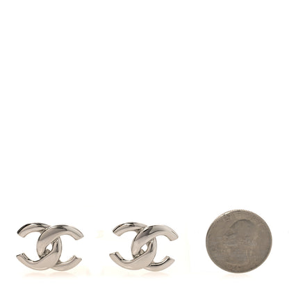 Chanel Metal CC Earrings  Silver 2 of 5