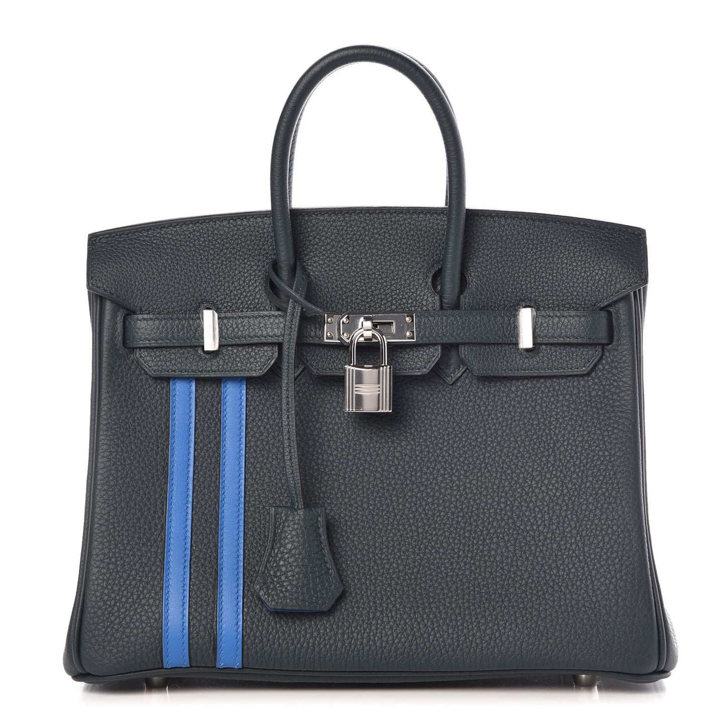 Togo Swift Officier Birkin 25 Vert Cypress Bleu Zellige