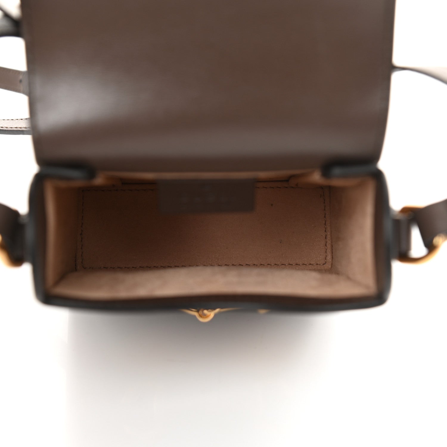 Gucci Boarded Plutone Calfskin Mini Horsebit 1955 Crossbody Bag New Acero 5 of 12