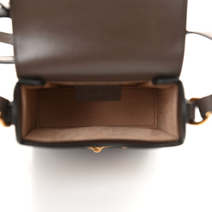 Gucci Boarded Plutone Calfskin Mini Horsebit 1955 Crossbody Bag New Acero 5 of 12