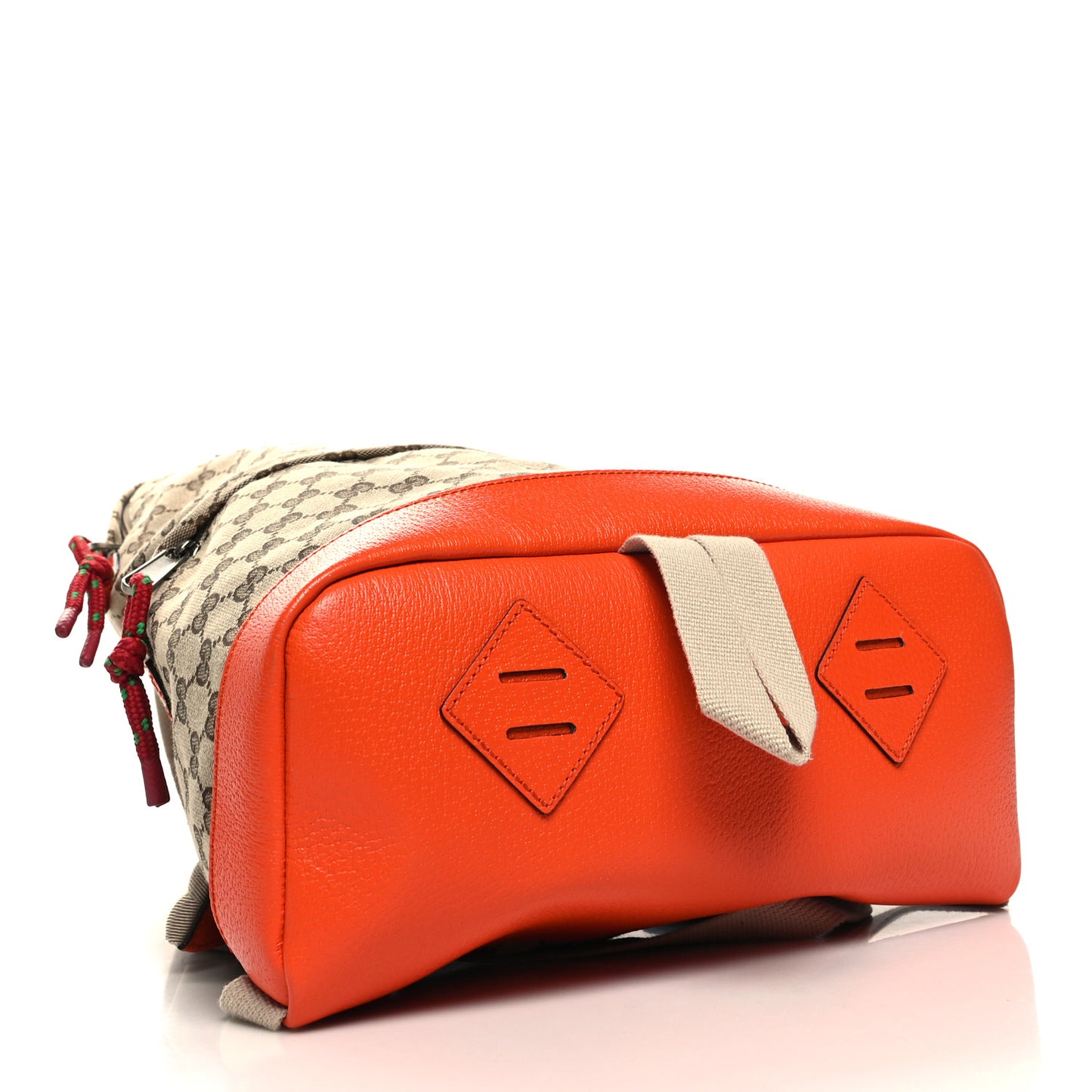 X THE NORTH FACE Monogram Textured Dollar Calfskin Embroidered Beige Ebony Mystic White Deep Orange