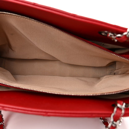 Chanel Caviar Quilted Timeless CC Soft Tote Red 6 of 12