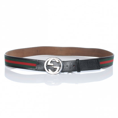 Gucci Leather Web GG Belt 110 44 1 of 5