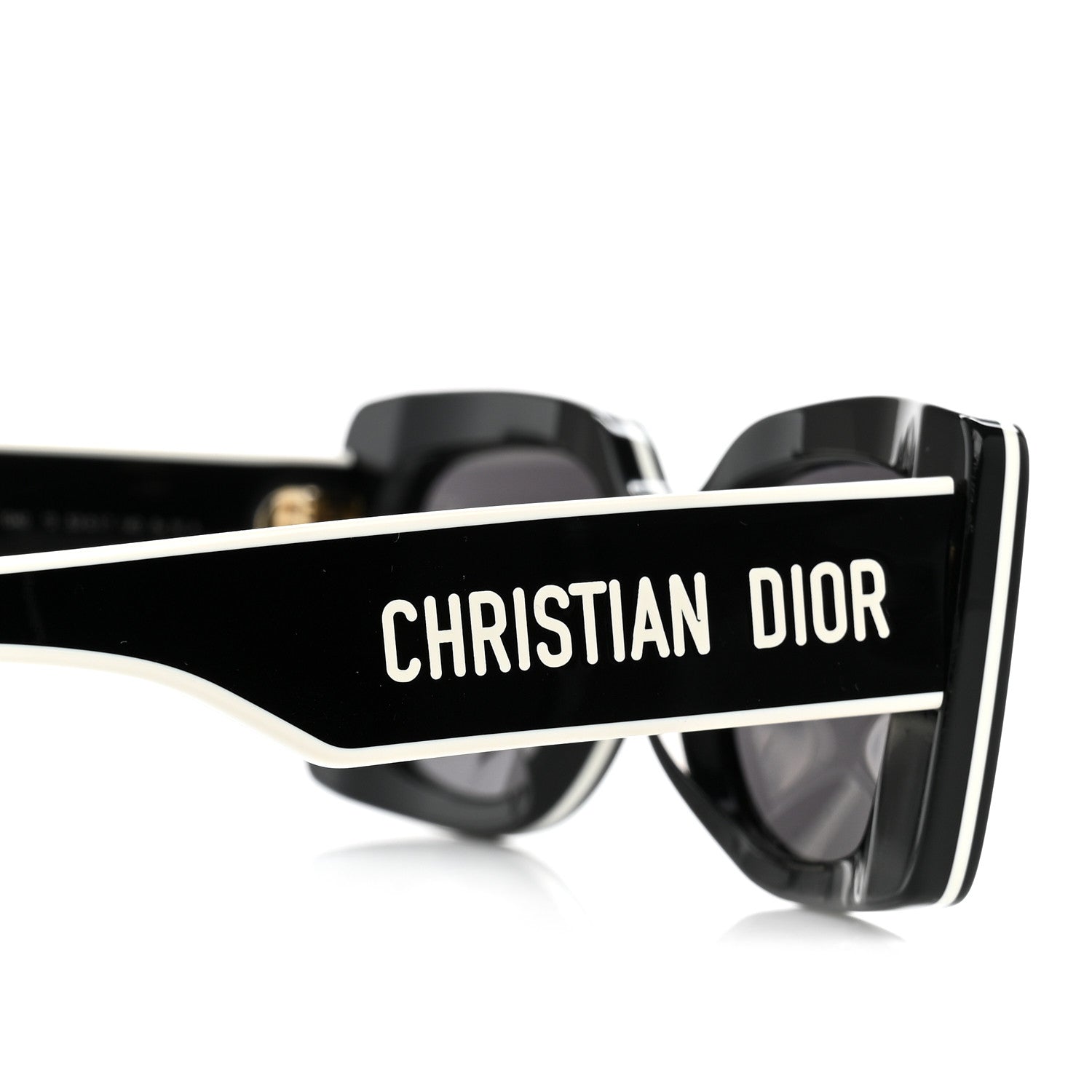 Christian Dior Diorpacific S1U Square Sunglasses Black White