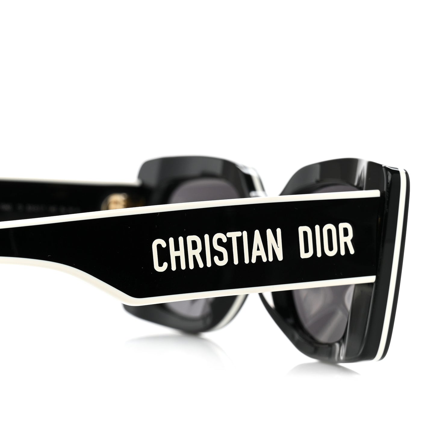 Diorpacific S1U Square Sunglasses Black White
