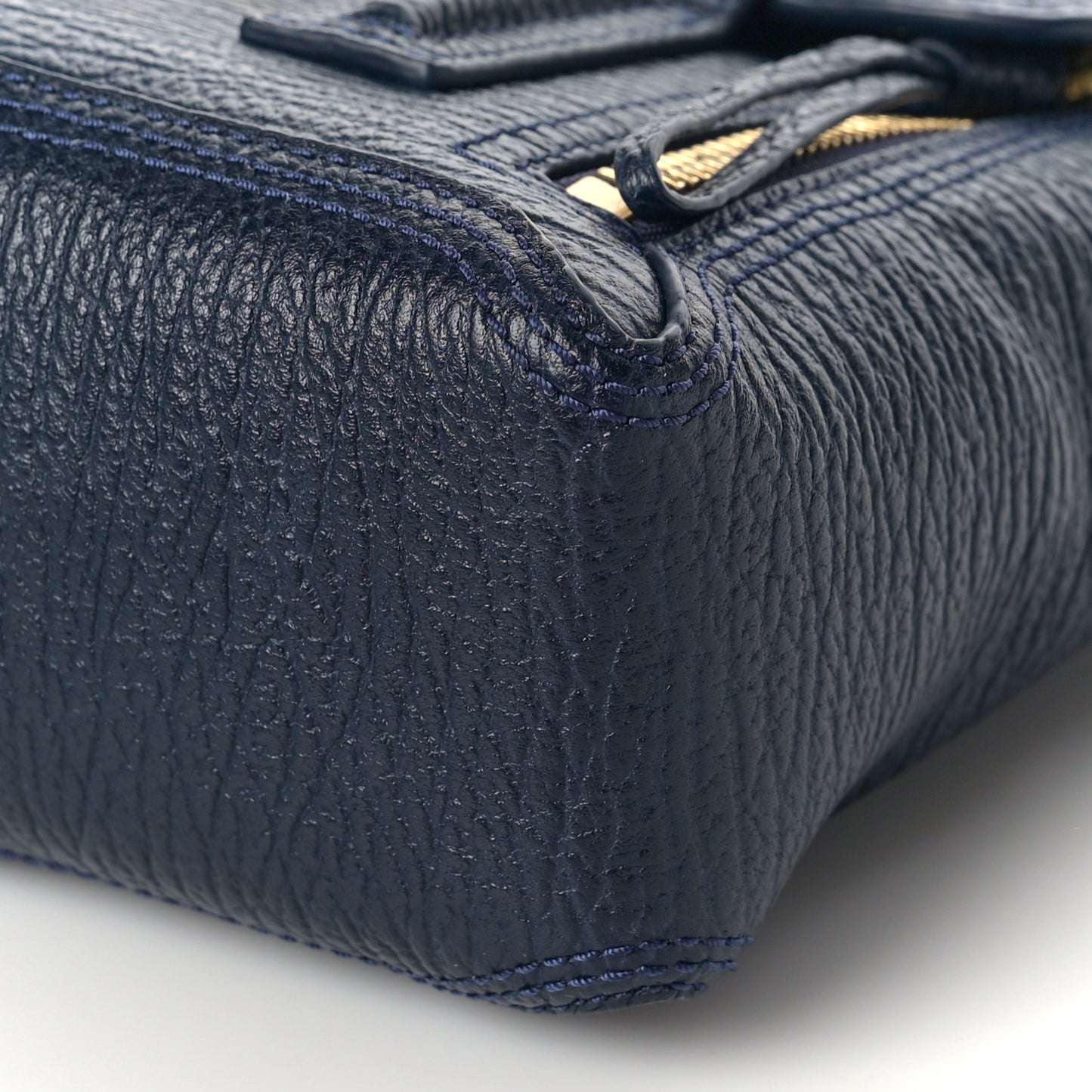 Textured Calfskin Mini Pashli Satchel Ink