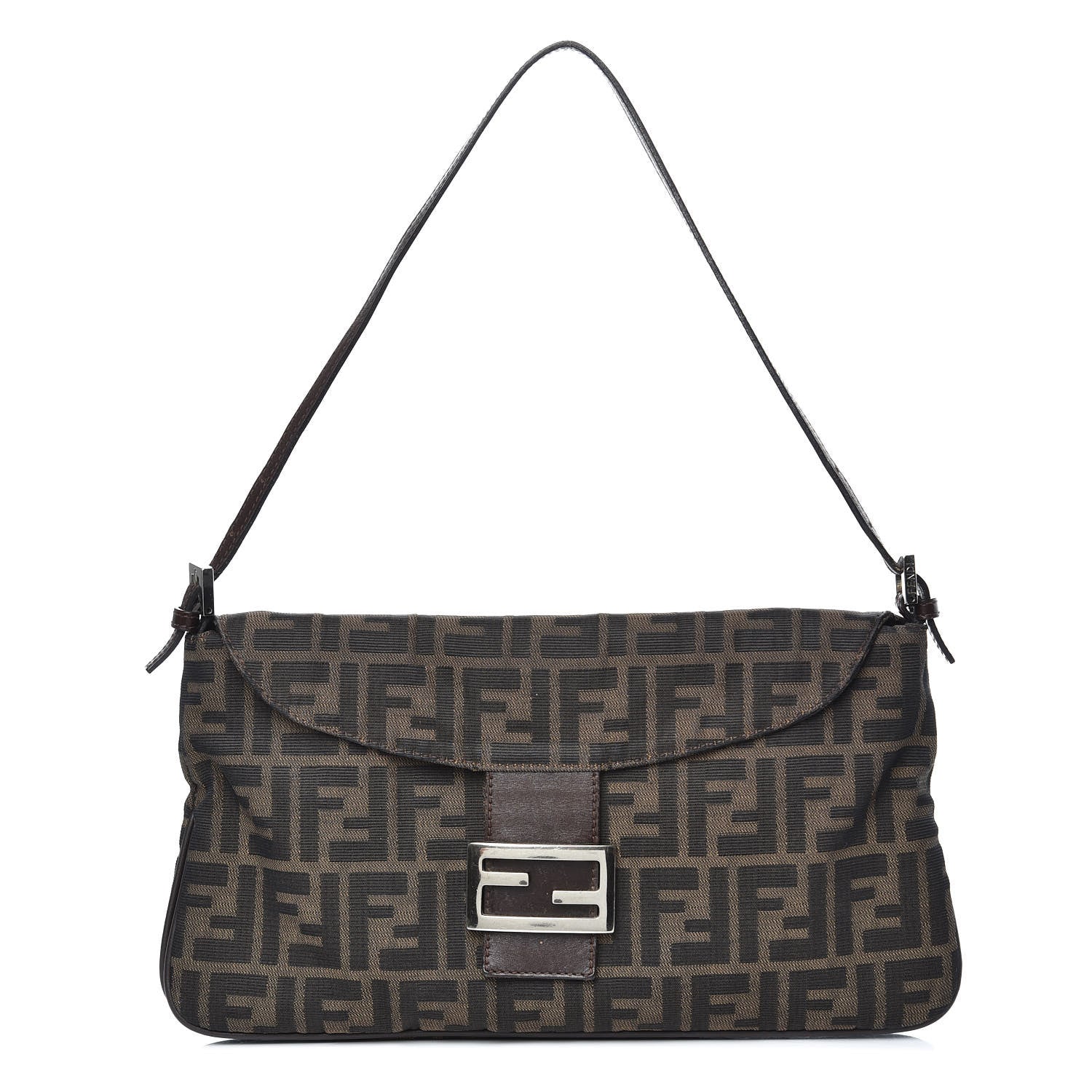 Fendi Zucca Shoulder Bag Tobacco 1 of 10