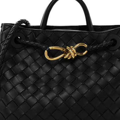 Bottega Veneta Nappa Intrecciato Small Andiamo Shoulder Bag Black 4 of 10