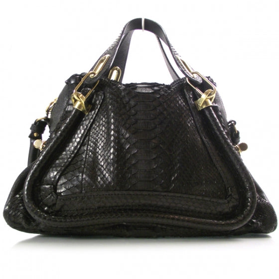 Chloe Python Medium Paraty Black 1 of 11