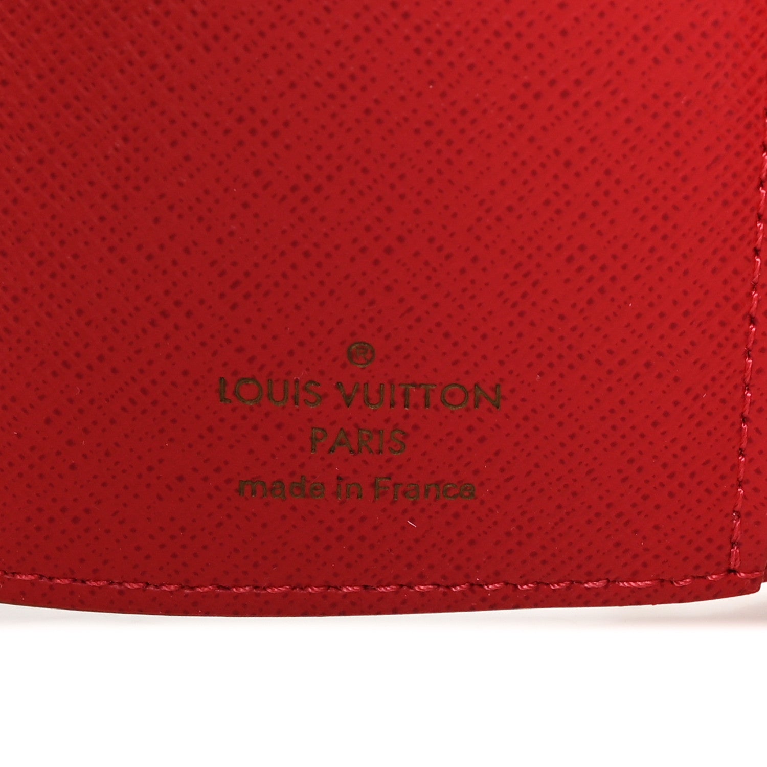 Louis Vuitton Damier Ebene Studded Victorine Wallet Cherry 6 of 6