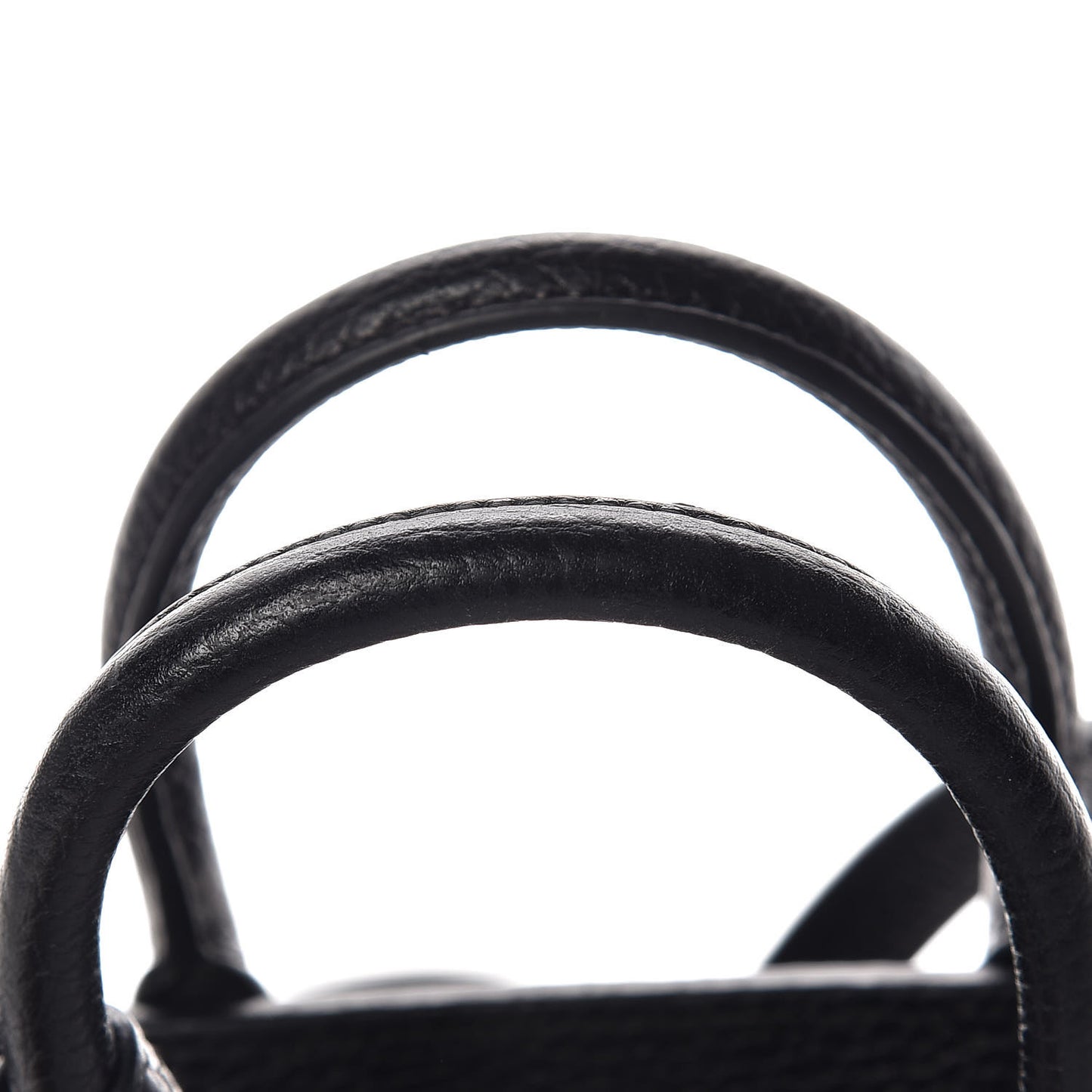 Grained Calfskin Nano Sac De Jour Black