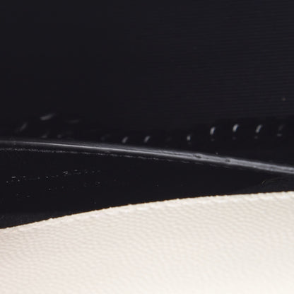 Saint Laurent Grain De Poudre Medium Classic Monogram Kate Satchel Porcellana Black 8 of 11