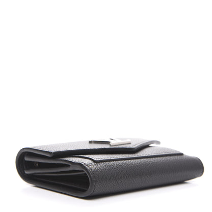Louis Vuitton Soft Calfskin My LockMe Compact Wallet Black 3 of 8
