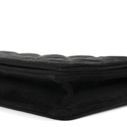 Christian Dior Velvet Cannage Lady Dior Convertible Clutch Black 11 of 12