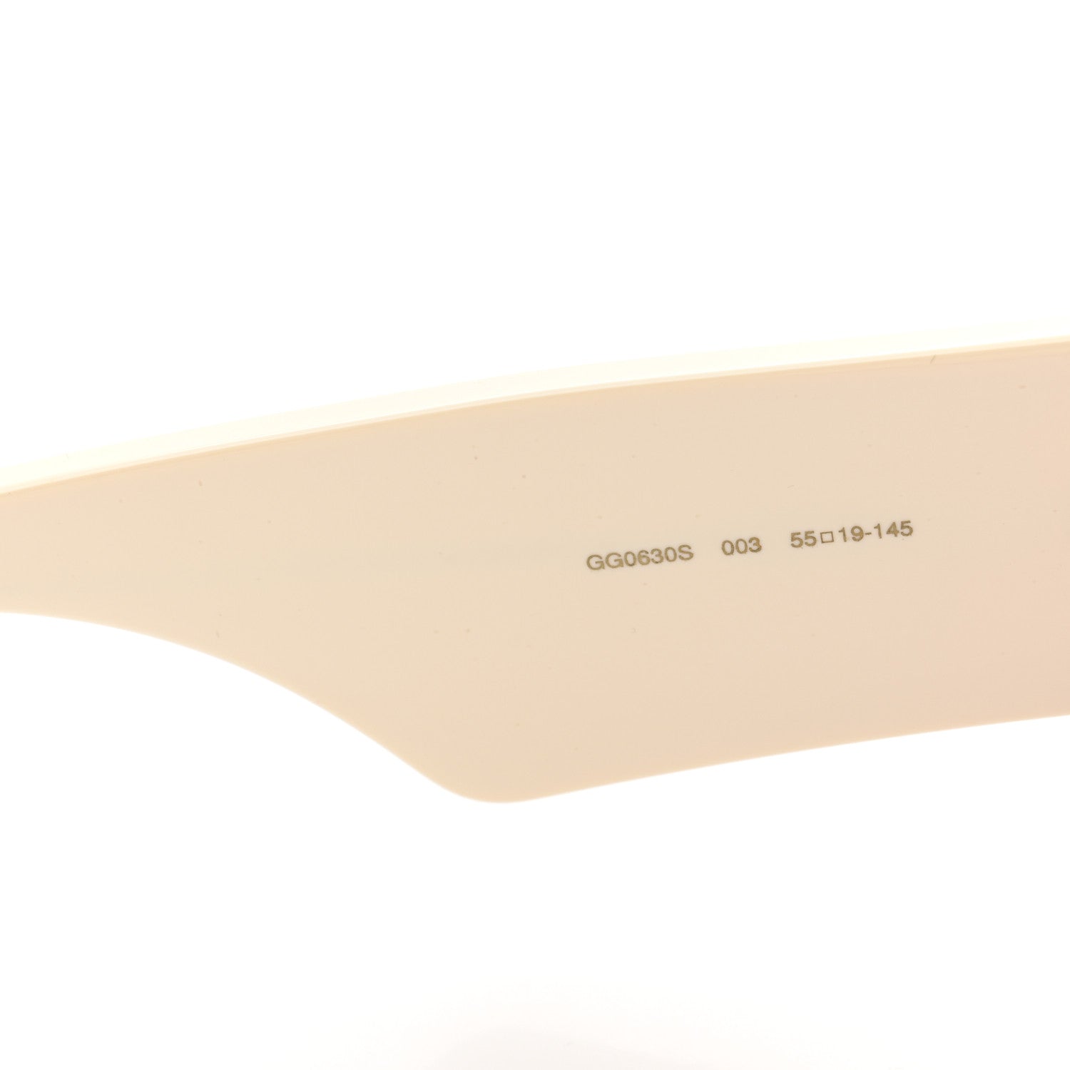 Gucci Square Frame Sunglasses GG0630S Black Ivory 6 of 9