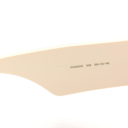 Gucci Square Frame Sunglasses GG0630S Black Ivory 6 of 9