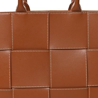Bottega Veneta Nappa Maxi Intrecciato Mens Arco Tote Wood 8 of 11