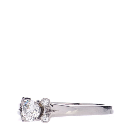Cartier Platinum Diamond .32ct Ballerine Solitaire Engagement Ring 51 5.75 3 of 6
