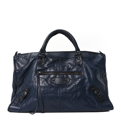 Balenciaga Agneau Classic Hardware Work Bleu Obscur 1 of 11