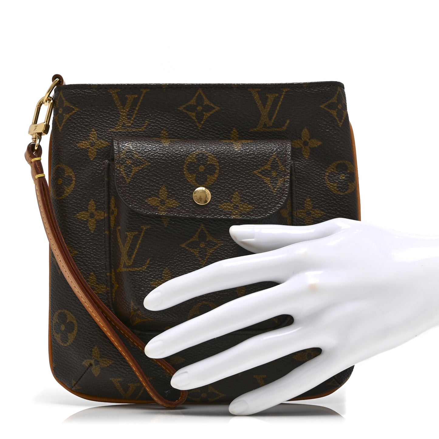 Monogram Partition Wristlet