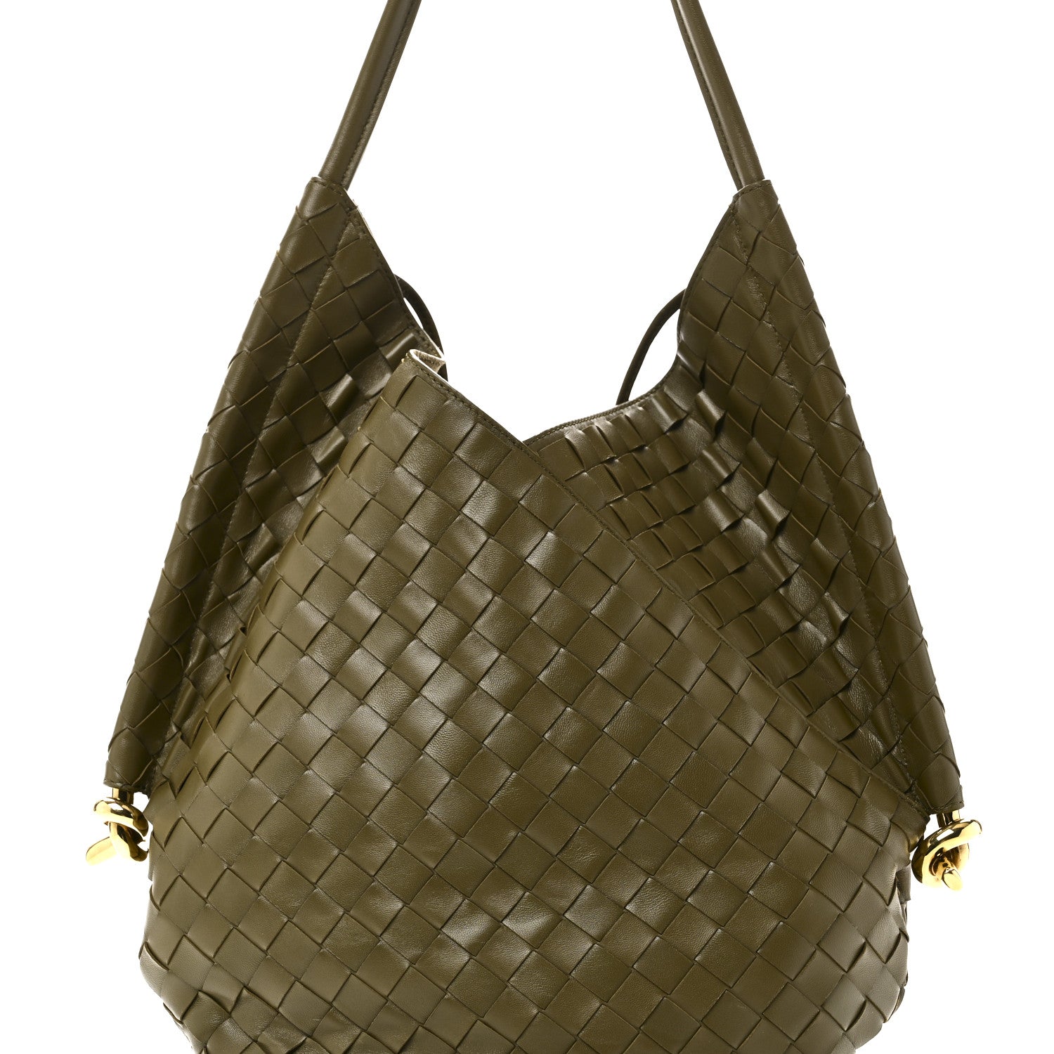 Bottega Veneta Nappa Intrecciato Medium Solstice Hobo Mud 9 of 11