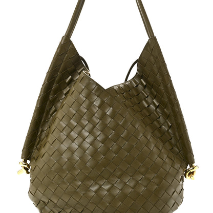 Bottega Veneta Nappa Intrecciato Medium Solstice Hobo Mud 9 of 11