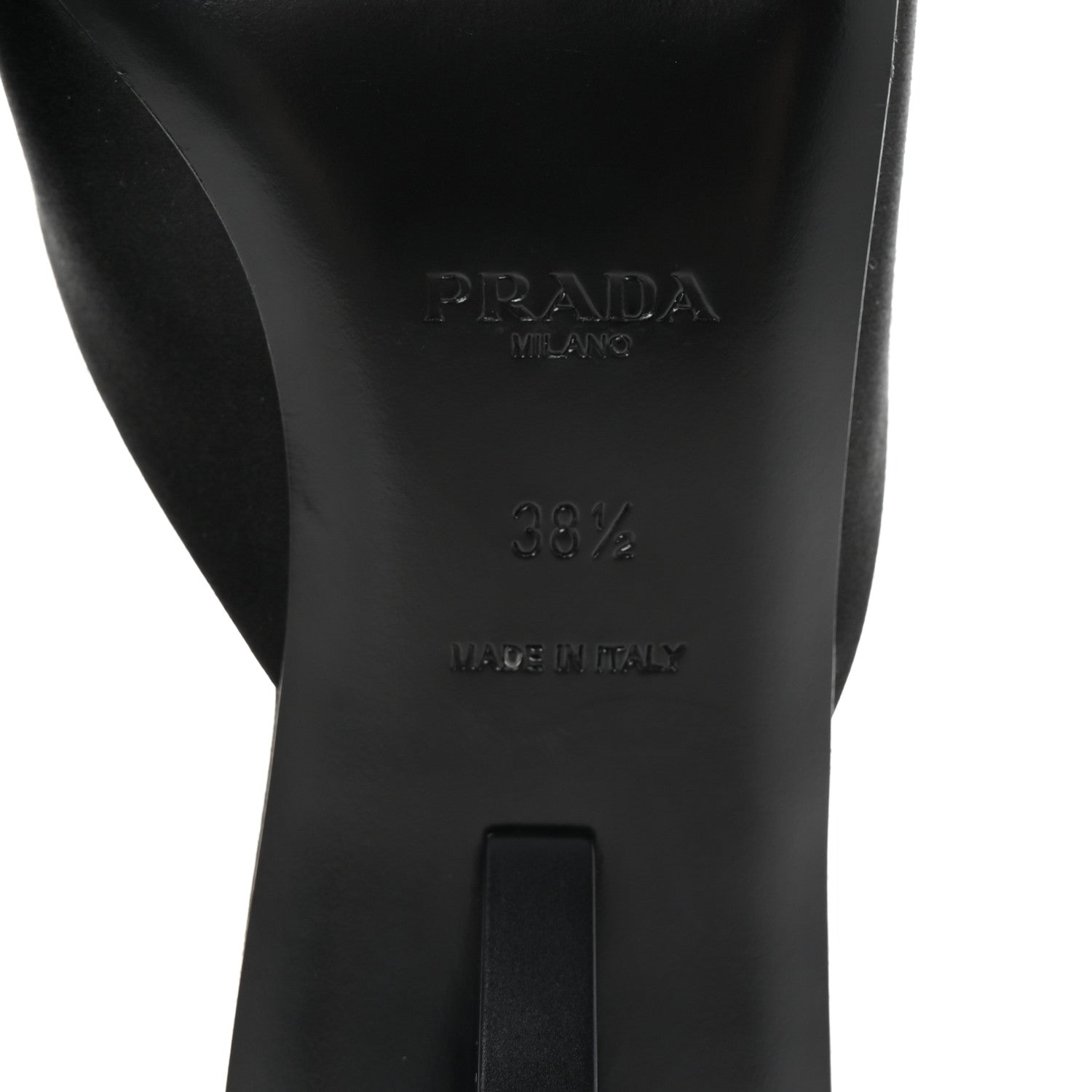 Prada Satin Modellerie Mules 38.5 Black 7 of 9