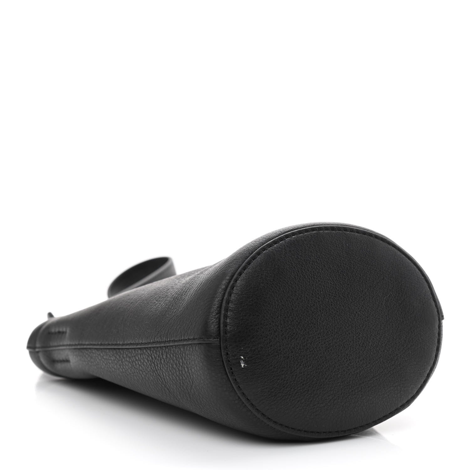 Mansur Gavriel Pebbled Calfskin Mini Zip Bucket Bag Black 4 of 10