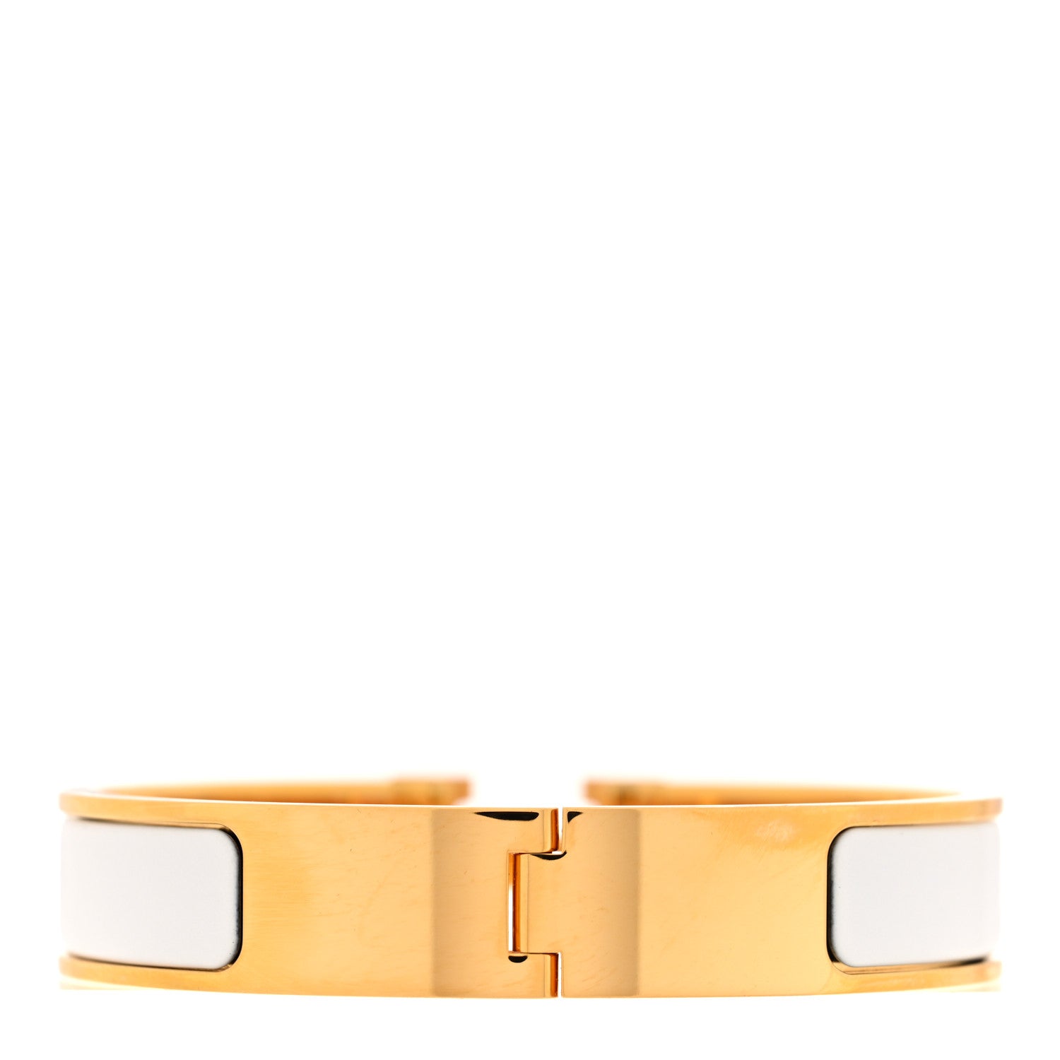 Hermes Enamel Narrow Clic Clac H Bracelet PM White 3 of 5