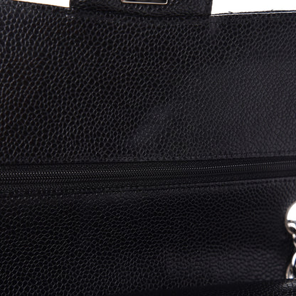 Chanel Caviar Quilted Medium Double Flap Black 9 of 10