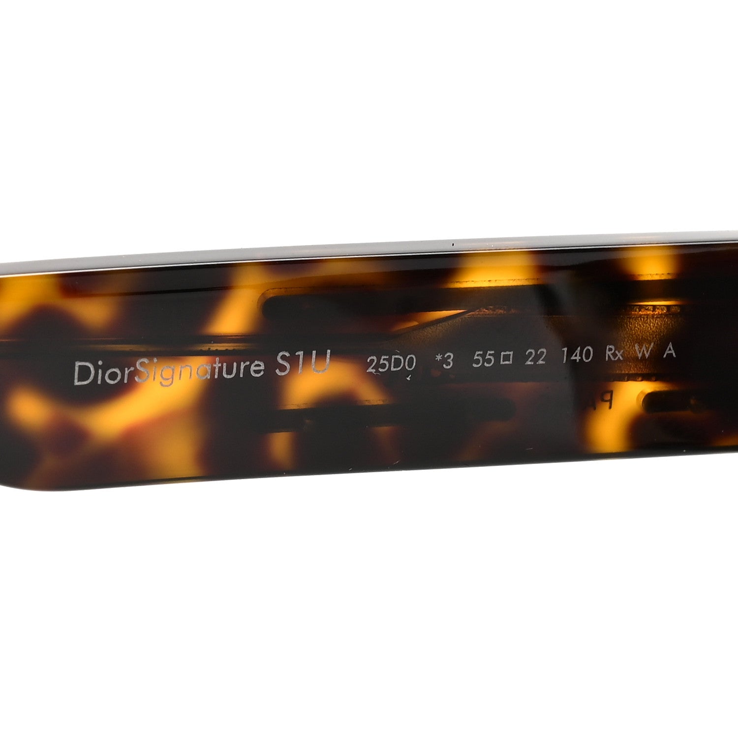 Christian Dior Acetate Diorsignature S1U Square Sunglasses Tortoise 5 of 7