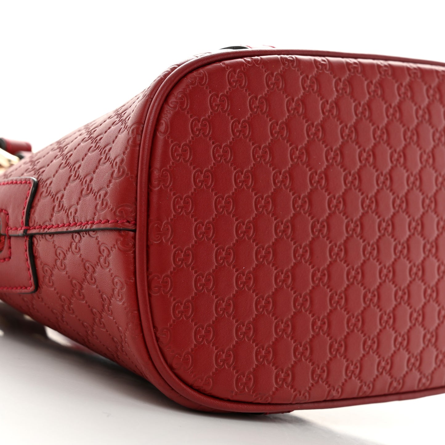 Soft Microguccissima Mini Dome Bag Rosso