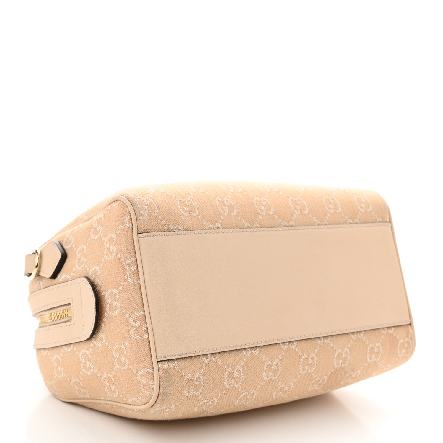Gucci Summer Denim Calfskin GG Monogram Small Ophidia Top Handle Bag Souffle Rose 4 of 10